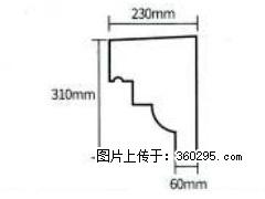 产品分解图型 - 檐口线，型号：SX311-YK-3，规格：230x310mm(3) - 黔南三象EPS建材 qn.sx311.cc